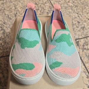 Rothy's Kids Sneakers in Green, Pink, and Blue